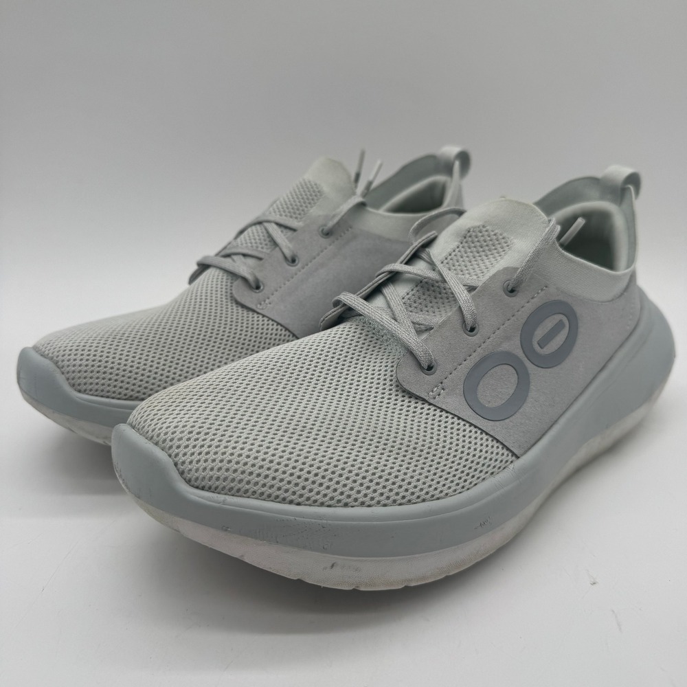 OOFOS OOmg Sport LS Low Men's 12 Gray Lace Up Recovery Walking Shoes OOfoam